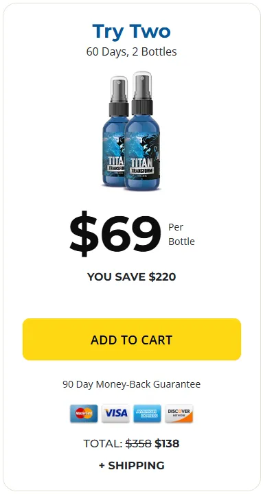 Titan Transform Package 2 bottle
