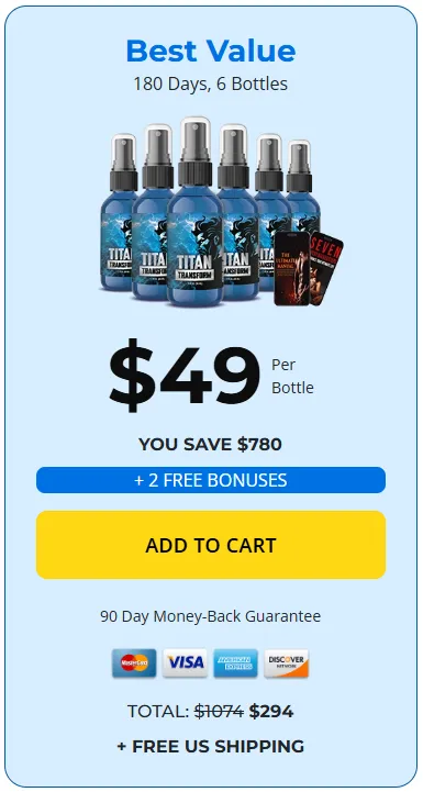 Titan Transform Package 6 bottle