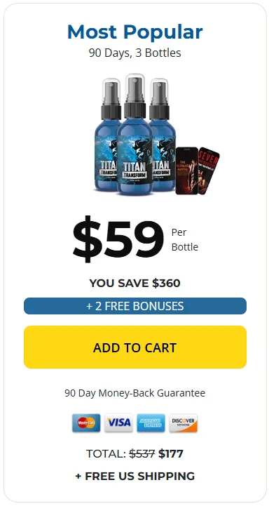 Titan Transform Package 3 bottle